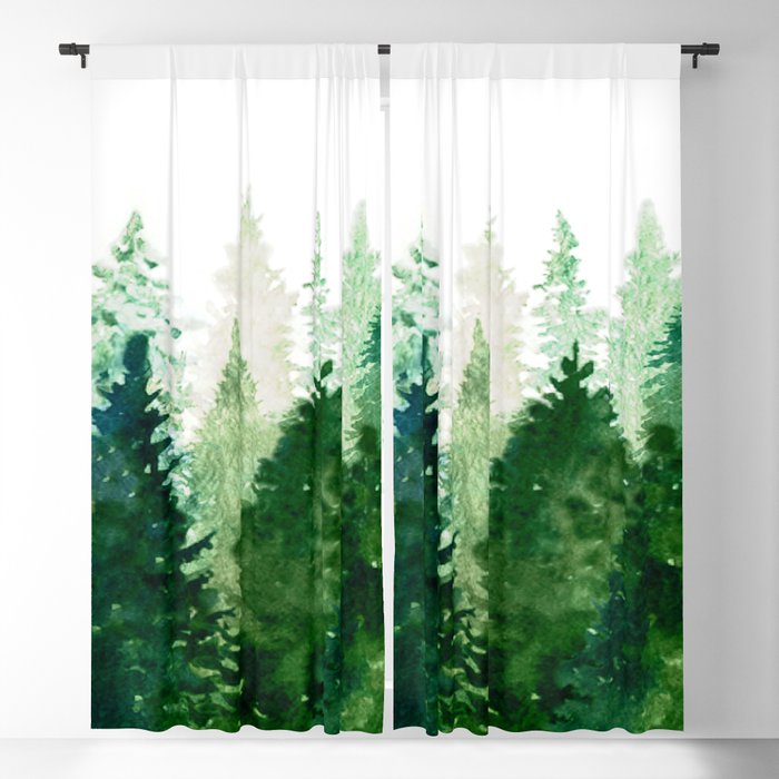 Pine Trees 2 Blackout Curtain