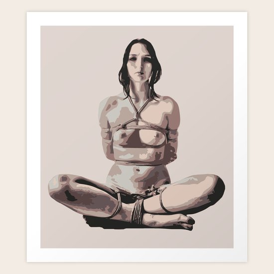 Shibari Girl Art Print