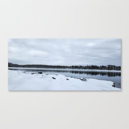 Blue Hue Lake View Canvas Print