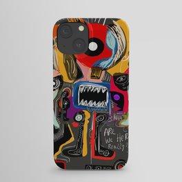 Are we really here ? Street Art Graffiti iPhone Case