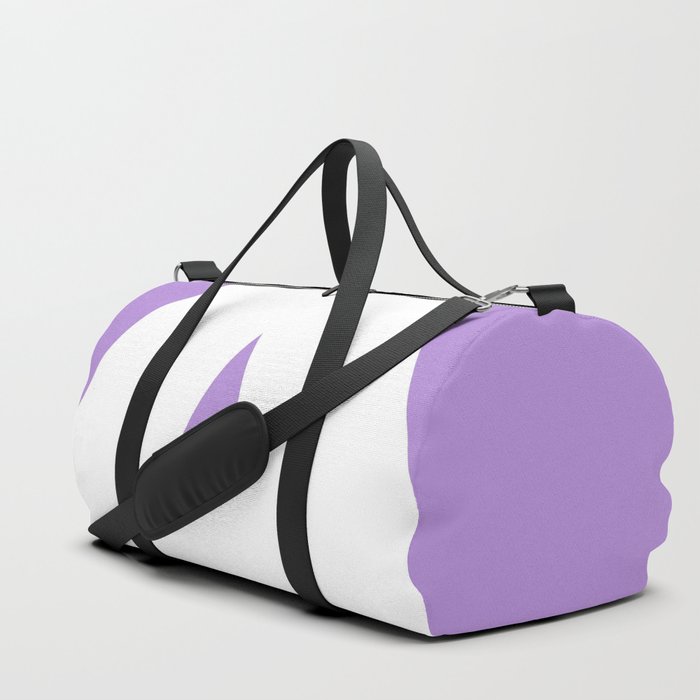 A (White & Lavender Letter) Duffle Bag