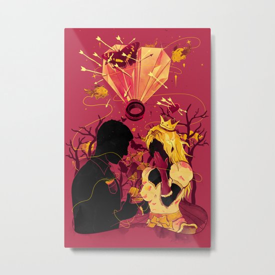 2 Hearts 2 Love Metal Print