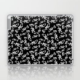 Special Relativity pattern black and white Laptop Skin