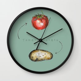 Tomato Potato Wall Clock