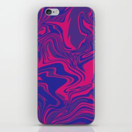 Bi liquid swirl iPhone Skin