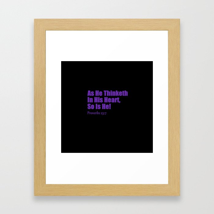 Proverbs Framed Art Print