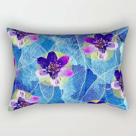 Purple flowers Rectangular Pillow