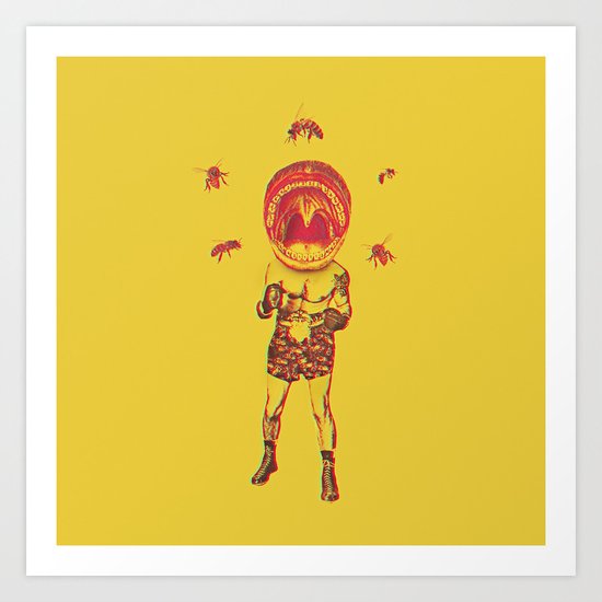 Bee Brave Art Print