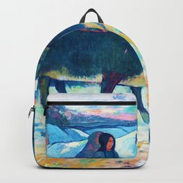 Paul Gauguin "Christmas Night (The Blessing of the Oxen)" Backpack | Painting, Christmas, Christmasnight, Gauguinartist, Ox, Artistpaulgauguin, Gauguinartprints, Blessingoftheoxen, Gauguinartwork, Gauguinart 
