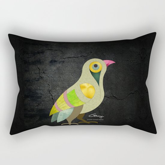 Singing Armenian Bird Rectangular Pillow