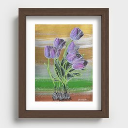 Traveling Tulips Recessed Framed Print