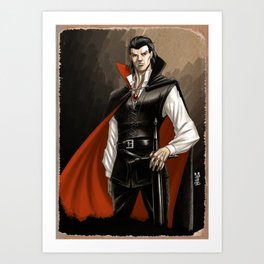 Vampire warrior Art Print