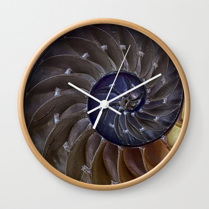 Macro Seashell Wall Clock