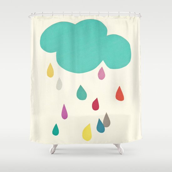 Sunshine and Showers Shower Curtain