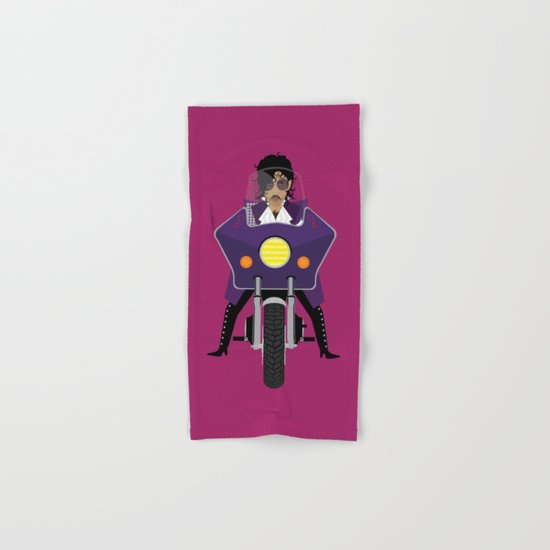 The Emoji-fication of His Purple Majesty: Motorcycle Hand & Bath Towel