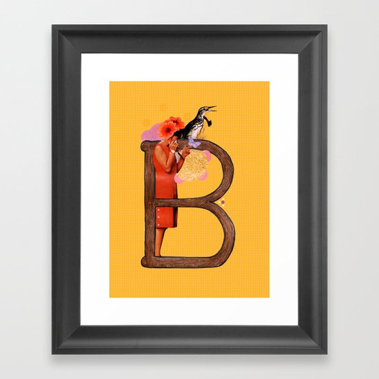 A TO Z - "B" Framed Art Print