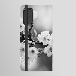 Cherry Blossom in Black and White #decor #society6 #buyart Android Wallet Case