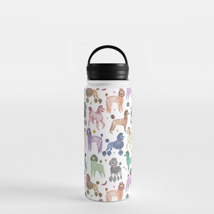 Poodles by Veronique de Jong Water Bottle