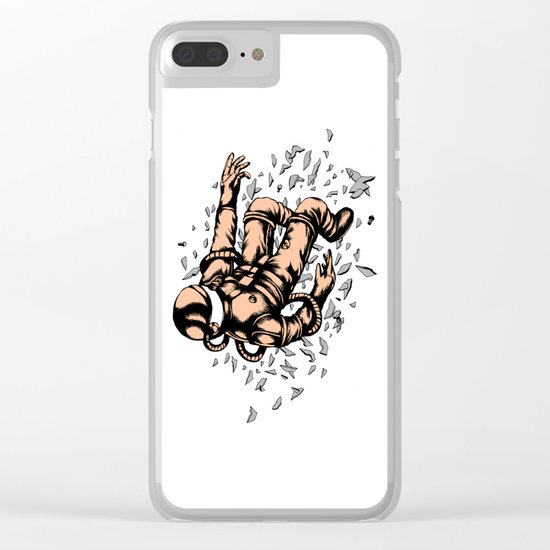 Astronaut 3 Clear iPhone Case
