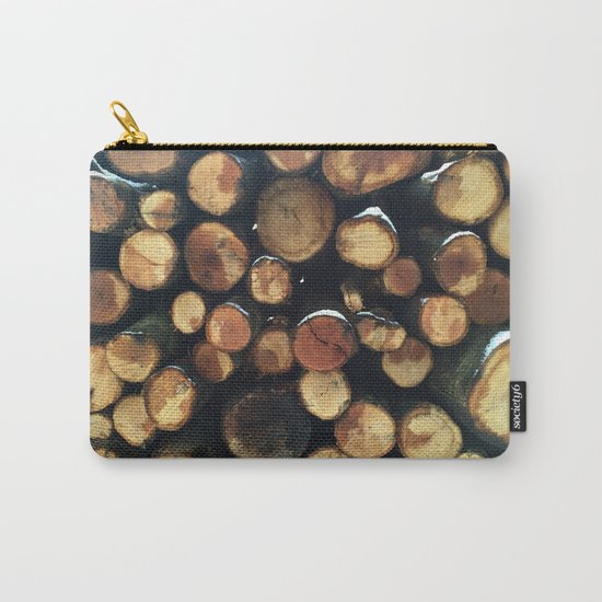 Pile of felled tree trunks Carry-All Pouch