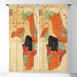 1908 Colonization Map of African Continent Color Coded by Occupying Country  Blackout Curtain