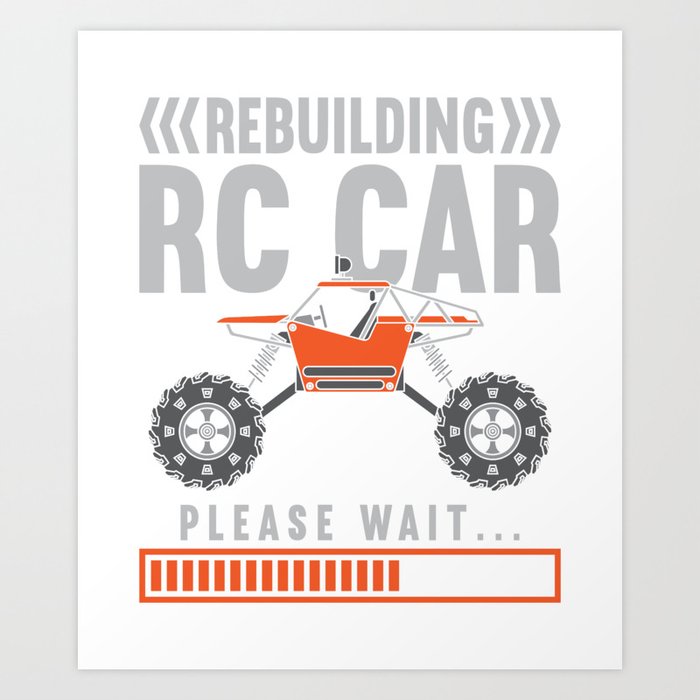 Rebuilding RC Car Art Print