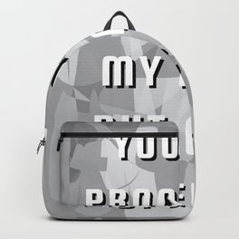 Playful vocabulary typography Backpack