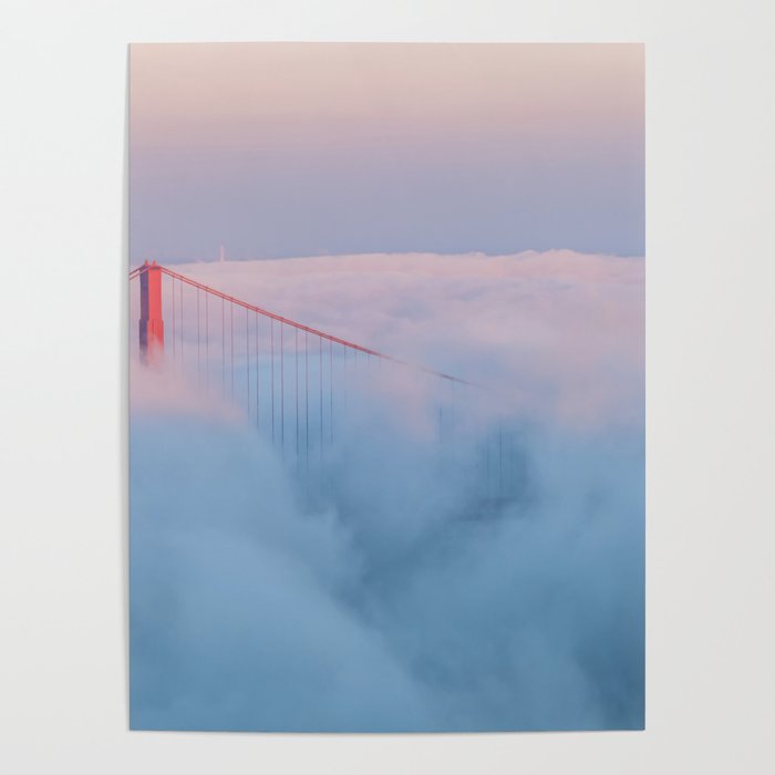 Bridge Tower in Fog Poster