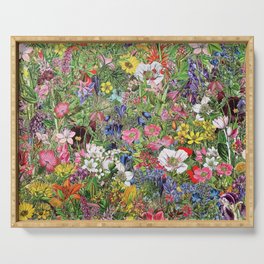 Botanical Bloom Nature Wildflower Serving Tray
