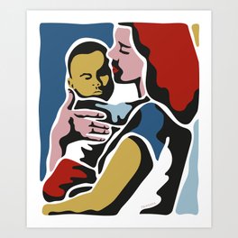 Mother and Child 2 Art Print