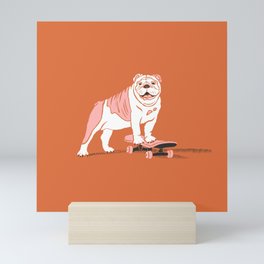 Skater Dog Mini Art Print