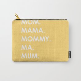 MOM yellow Carry-All Pouch