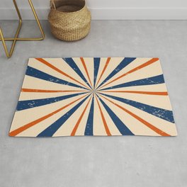 Retro Rays Area & Throw Rug