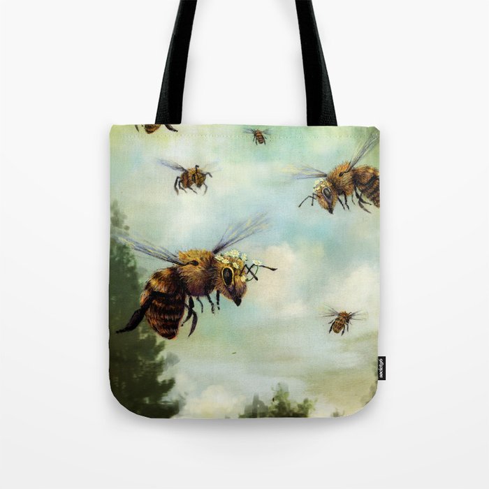 Crown of Bees Tote Bag