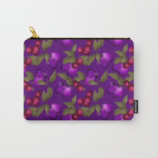 Fruit market . Plum and cherry . Carry-All Pouch