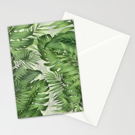 Tropical Jungle Leaf Botanical Stationery Card