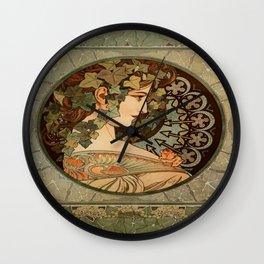 Alphonse Mucha Ivy (1860 – 1939),No.2, Wall Clock