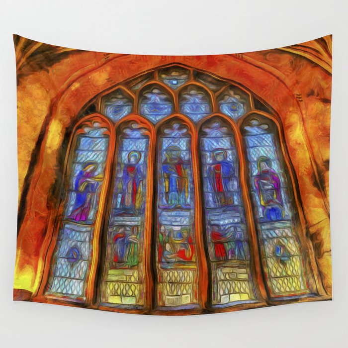 Stained clearance glass tapestry