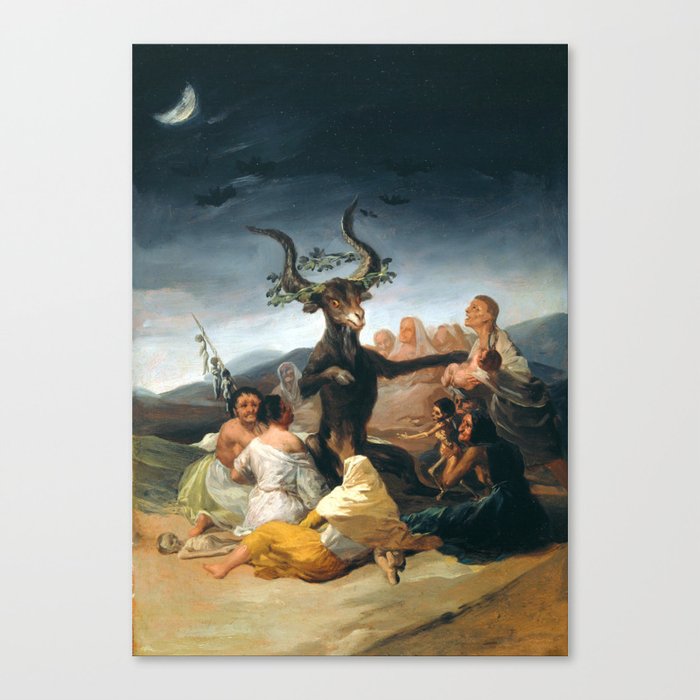 The Sabbath of Witches Goya Painting Canvas Print