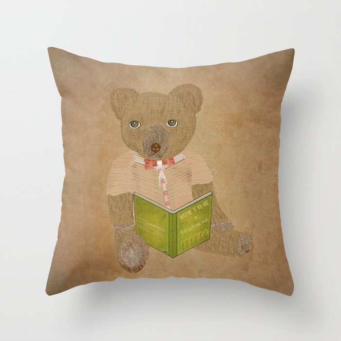 teddy throw pillow
