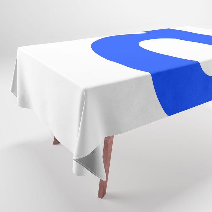 letter D (Blue & White) Tablecloth