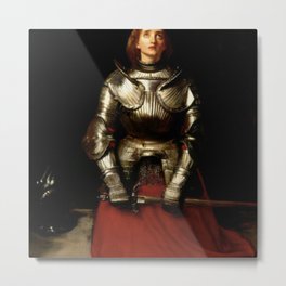 “Joan of Arc” by Sir John Everett Millais  Metal Print | Classic, Graphicdesign, Interiordesign, Artwork, Digital, Acrylic, Realism, Sistarsprkls 