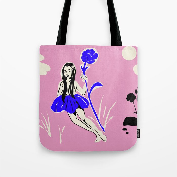Storybook flower princess Tote Bag