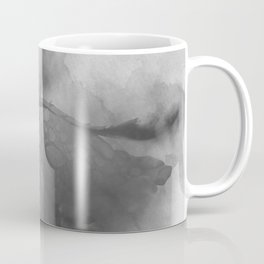 Trampled Rose Greyscale Manipulated Photo with Dew Drops Coffee Mug