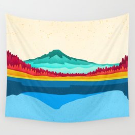 Mount Hood and Trillium Lake Wall Tapestry