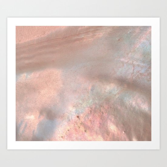 Mother of pearl in rose gold Art Print