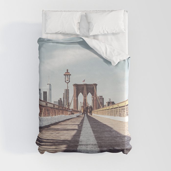New York City | Brooklyn Bridge | Film Style Duvet Cover