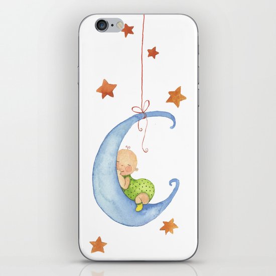 Baby moon iPhone & iPod Skin