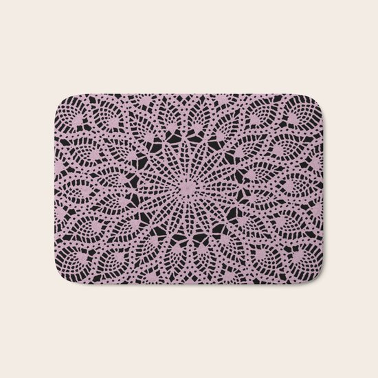 Delicate Pink Bath Mat