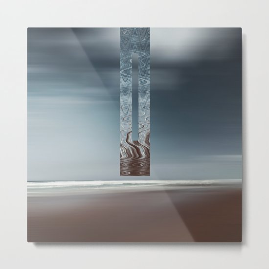 Minimal SeaScape Metal Print